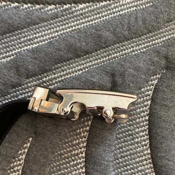 GUCCI RARE black handsome clipping belt 46/115 - Picture 6 of 10